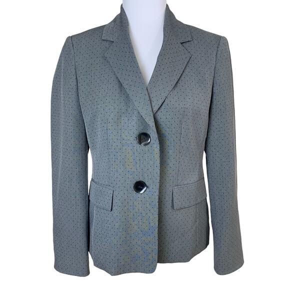 Le Suit Jackets & Blazers - Le Suit Size 4 Women's Two Button Dotted Blazer Jacket Long Sleeve Work Office